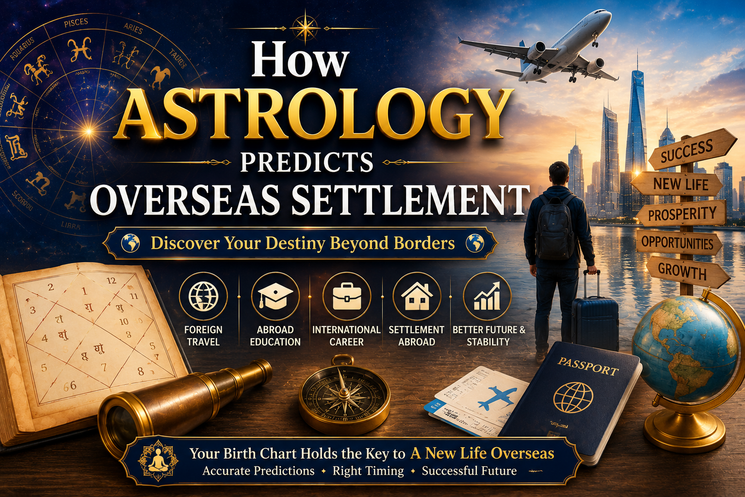 How Astrology Predicts Overseas Settlement
